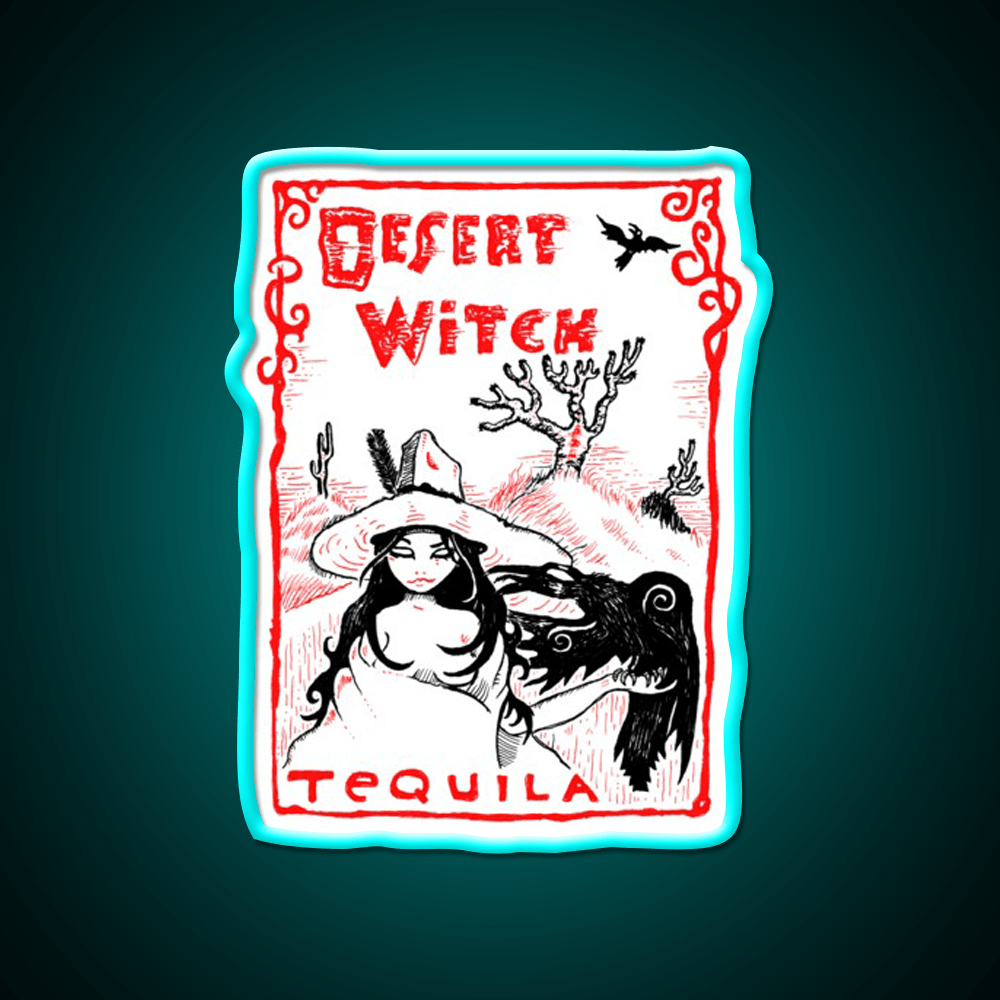Desert Witch Tequila Party Drink Tequila Led Neon Sign Rgb Color - Shineneon