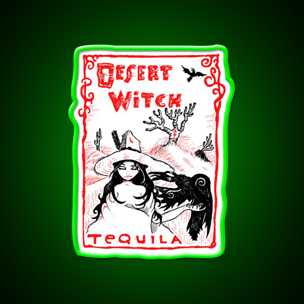 Desert Witch Tequila Party Drink Tequila Led Neon Sign Rgb Color - Shineneon