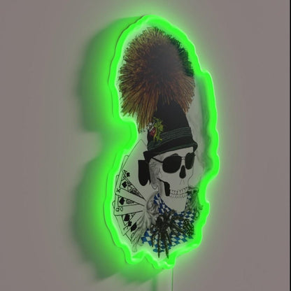 Design Oktoberfest Skull Created Rgb Led Neon Sign - Shineneon