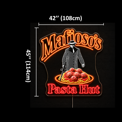 Mafioso’s Pasta Hut Custom LED Neon Sign