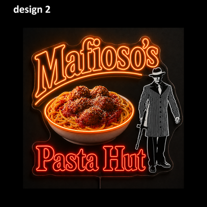Mafioso’s Pasta Hut Custom LED Neon Sign