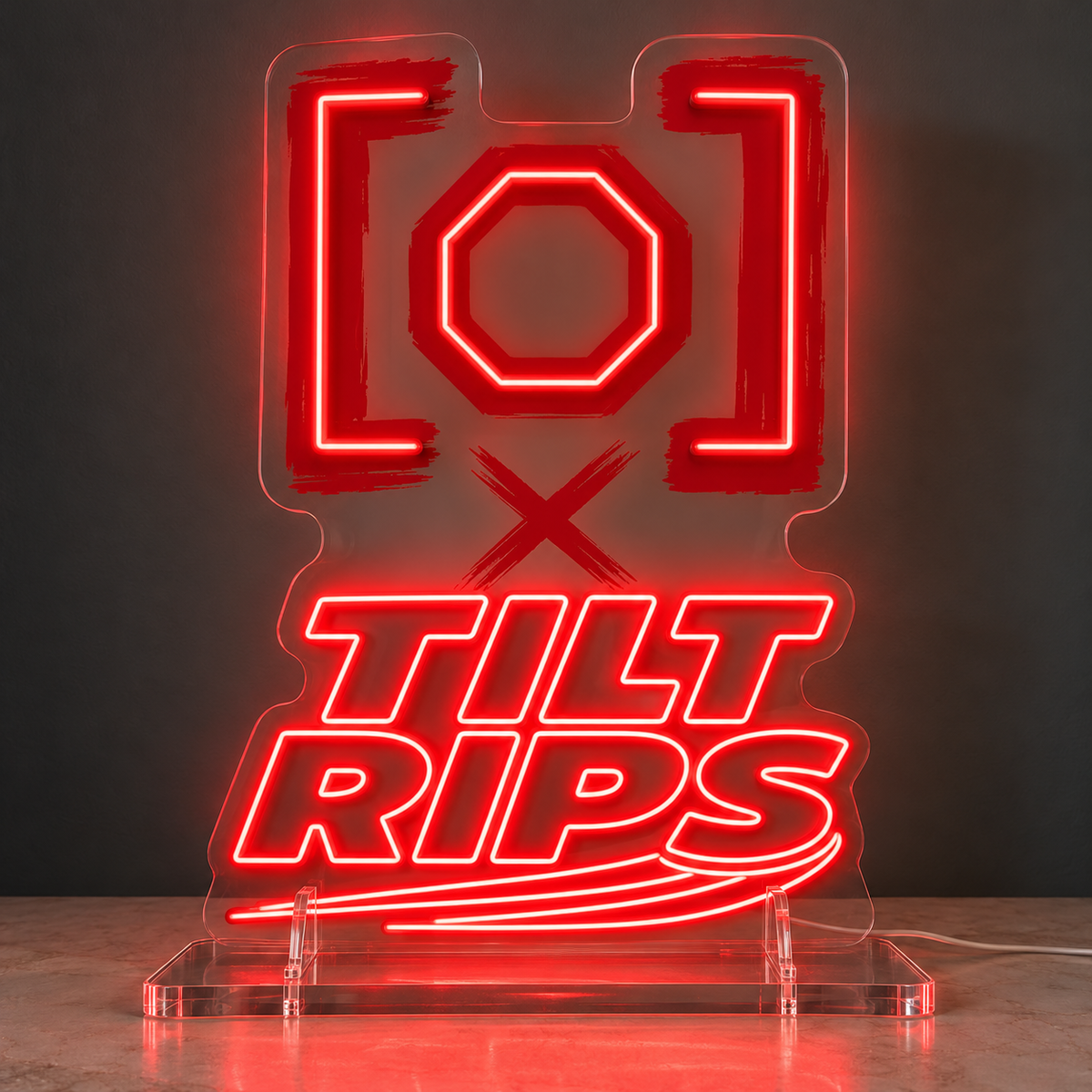 TILT RIPS Custom LED Neon Sign