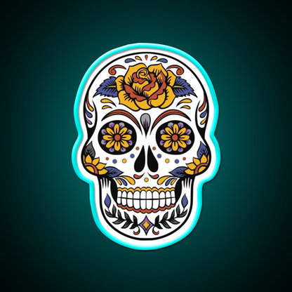 Desperados Skull Design Beer Bar Decor Led Neon Sign Rgb Color - Size and dimension reference