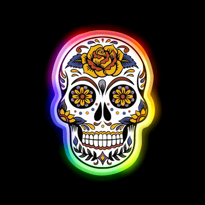 Desperados Skull Design Beer Bar Decor Led Neon Sign Rgb Color - LED neon sign close-up detail