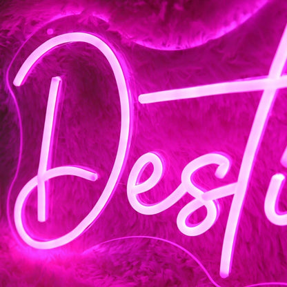 Destiny Pink Led Neon Sign - Shineneon
