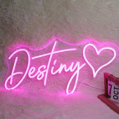 Destiny Pink Led Neon Sign - Shineneon