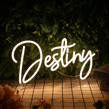 Destiny Yellow Led Neon Sign - Shineneon