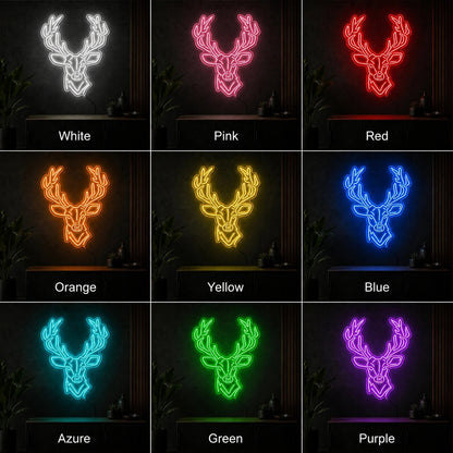 Detailed Buck Head LED Neon Sign - Shineneon