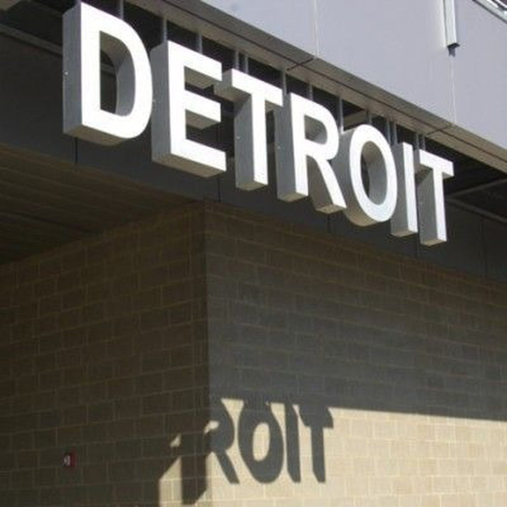 Detriot 3D Frontlit Channel Letters Led Light Sign