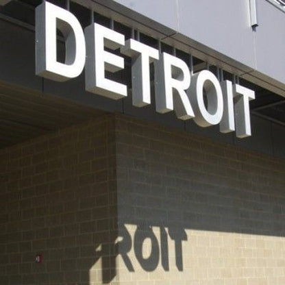 Detriot 3D Frontlit Channel Letters Led Light Sign - Shineneon
