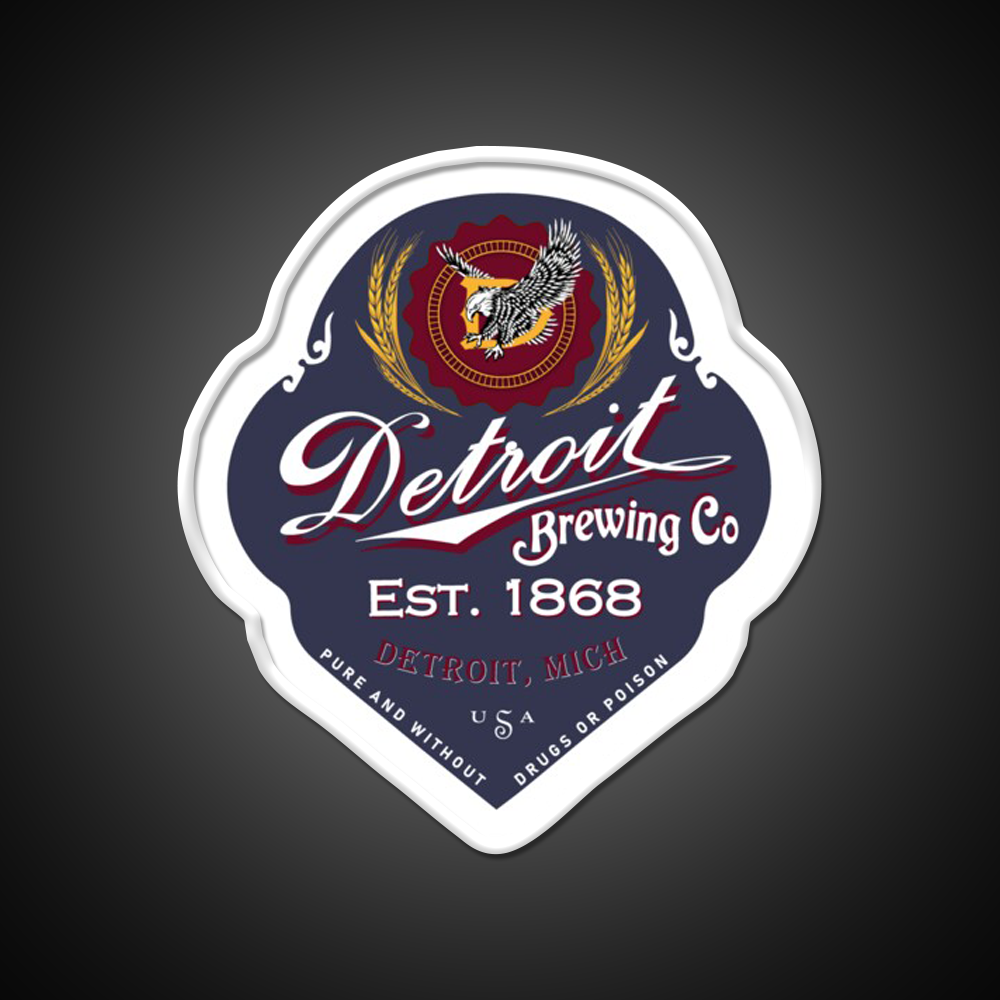 Detroit Brewing Company Beer Bar Decor Led Neon Sign Rgb Color - LED neon sign view 11