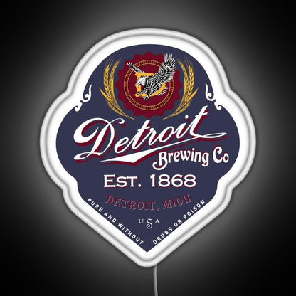 Detroit Brewing Company Rgb Led Neon Sign Pop Wall Art - Shineneon