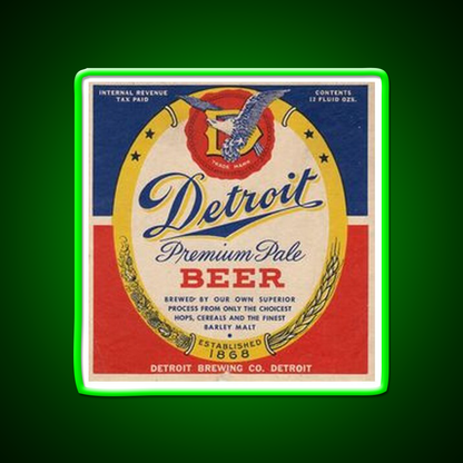Detroit Premium Pale Beer Bar Decor Led Neon Sign Rgb Color - LED neon sign view 8