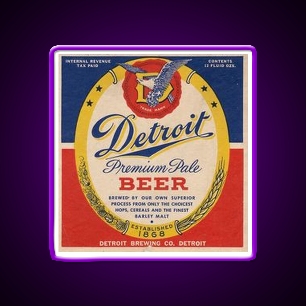 Detroit Premium Pale Beer Bar Decor Led Neon Sign Rgb Color - LED neon sign view 9