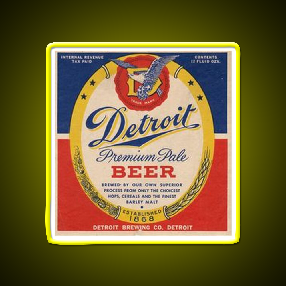 Detroit Premium Pale Beer Bar Decor Led Neon Sign Rgb Color - LED neon sign view 7