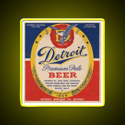 Detroit Premium Pale Beer Bar Decor Led Neon Sign Rgb Color - LED neon sign view 7