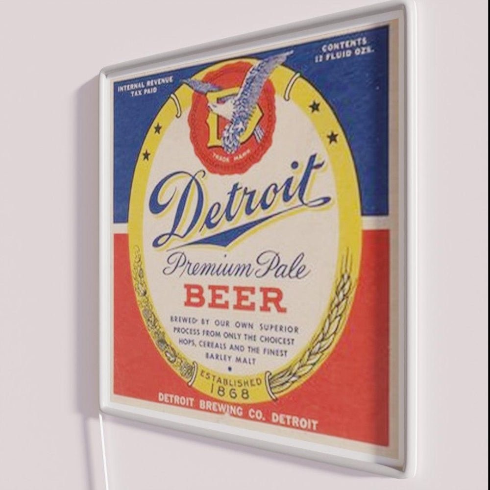 Detroit Premium Pale Beer Rgb Led Neon Sign - Shineneon