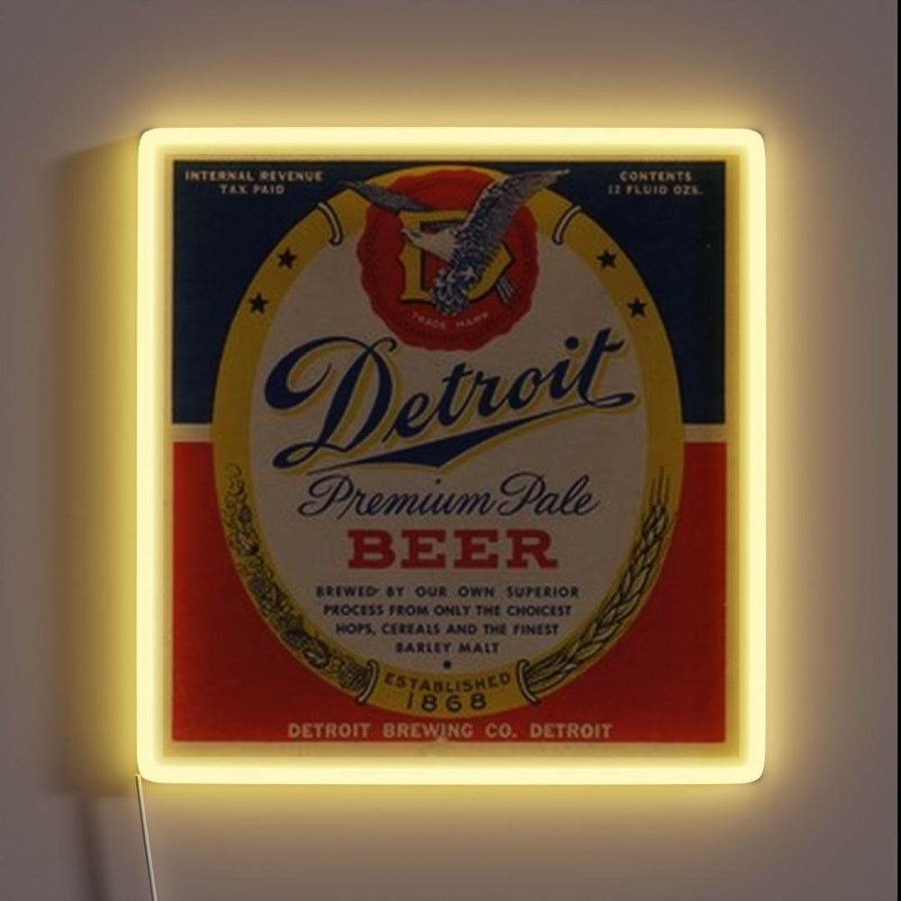 Detroit Premium Pale Beer Rgb Led Neon Sign - Shineneon