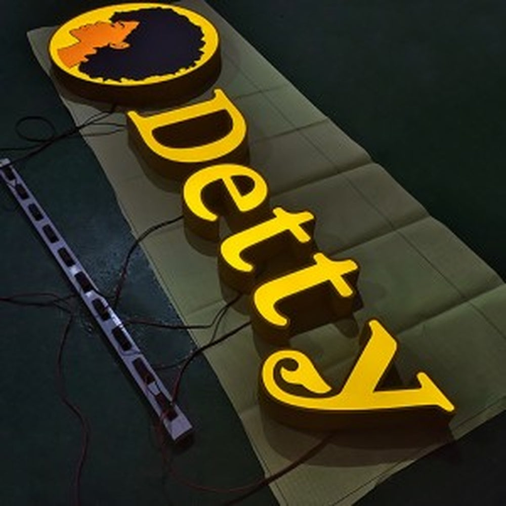Detty 3D Frontlit Channel Letters Led Light Sign