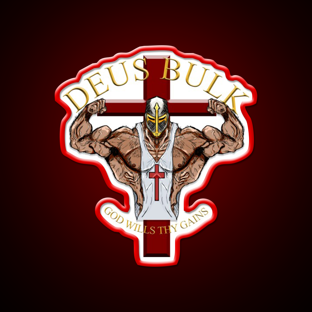 Deus Bulk God Wills Thy Gains Gym Fitness Led Neon Sign Rgb Color