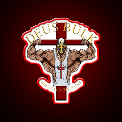 Deus Bulk God Wills Thy Gains Gym Fitness Led Neon Sign Rgb Color