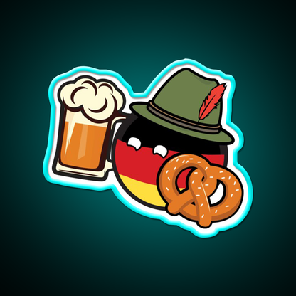 Deutschland Beer Bar Decor Led Neon Sign Rgb Color - Size and dimension reference