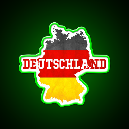 Deutschland Country With Germany Flag Beer Bar Decor Led Neon Sign Rgb Color - LED neon sign view 8