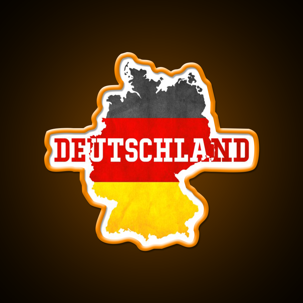 Deutschland Country With Germany Flag Beer Bar Decor Led Neon Sign Rgb Color - LED neon sign view 6
