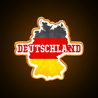 Deutschland Country With Germany Flag Beer Bar Decor Led Neon Sign Rgb Color - LED neon sign view 6