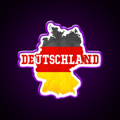 Deutschland Country With Germany Flag Beer Bar Decor Led Neon Sign Rgb Color - LED neon sign view 9