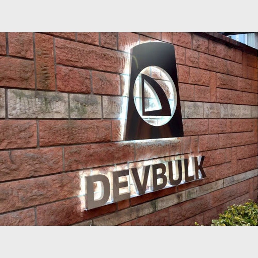 Devbulk Big Logo 3D Backlit Channel Letters Led Light Sign - Shineneon