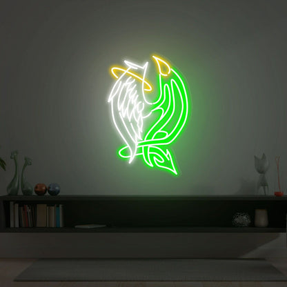 Devil And Angel Led Neon Sign Led Neon Light For Bar - Shineneon