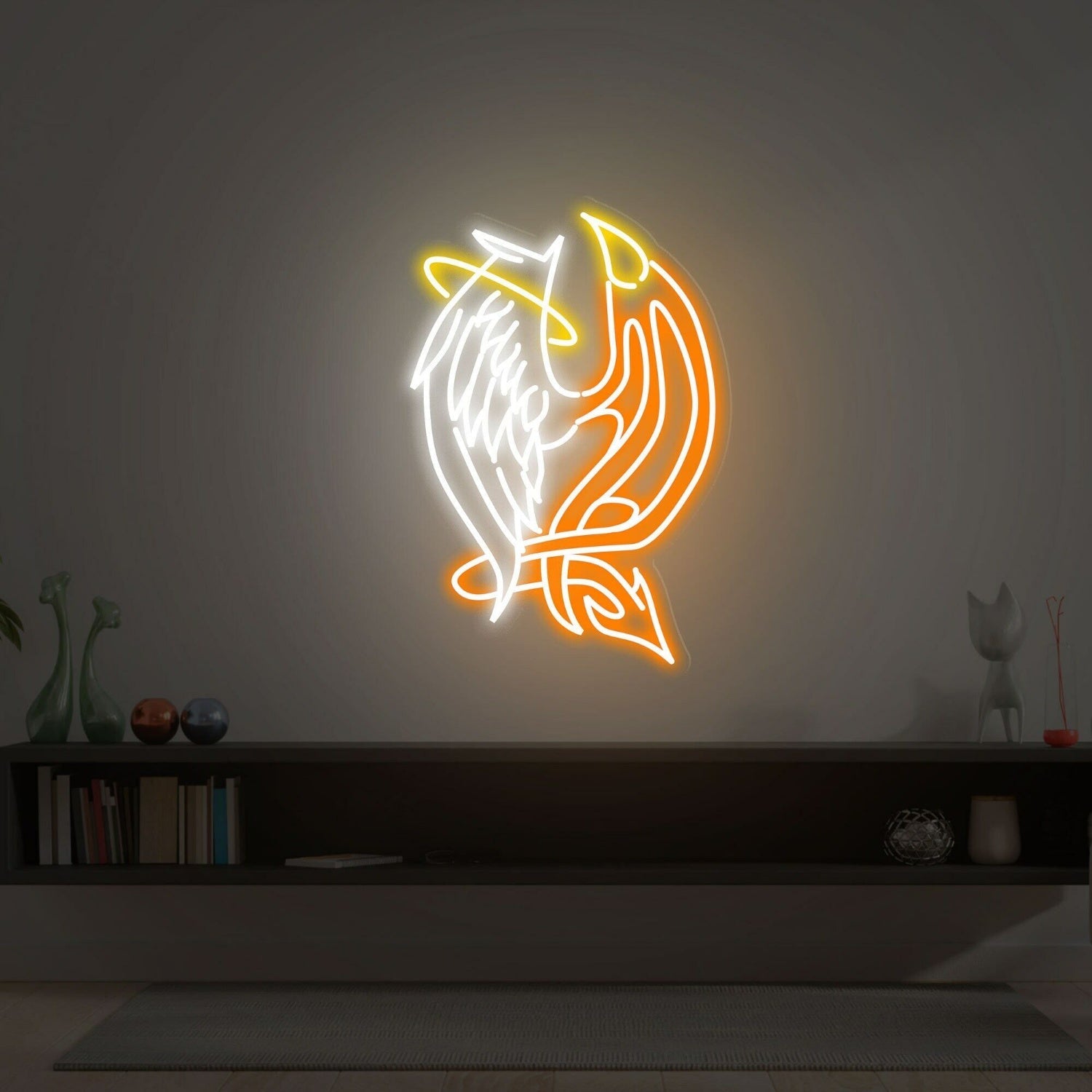 Devil And Angel Led Neon Sign Led Neon Light For Bar - Shineneon