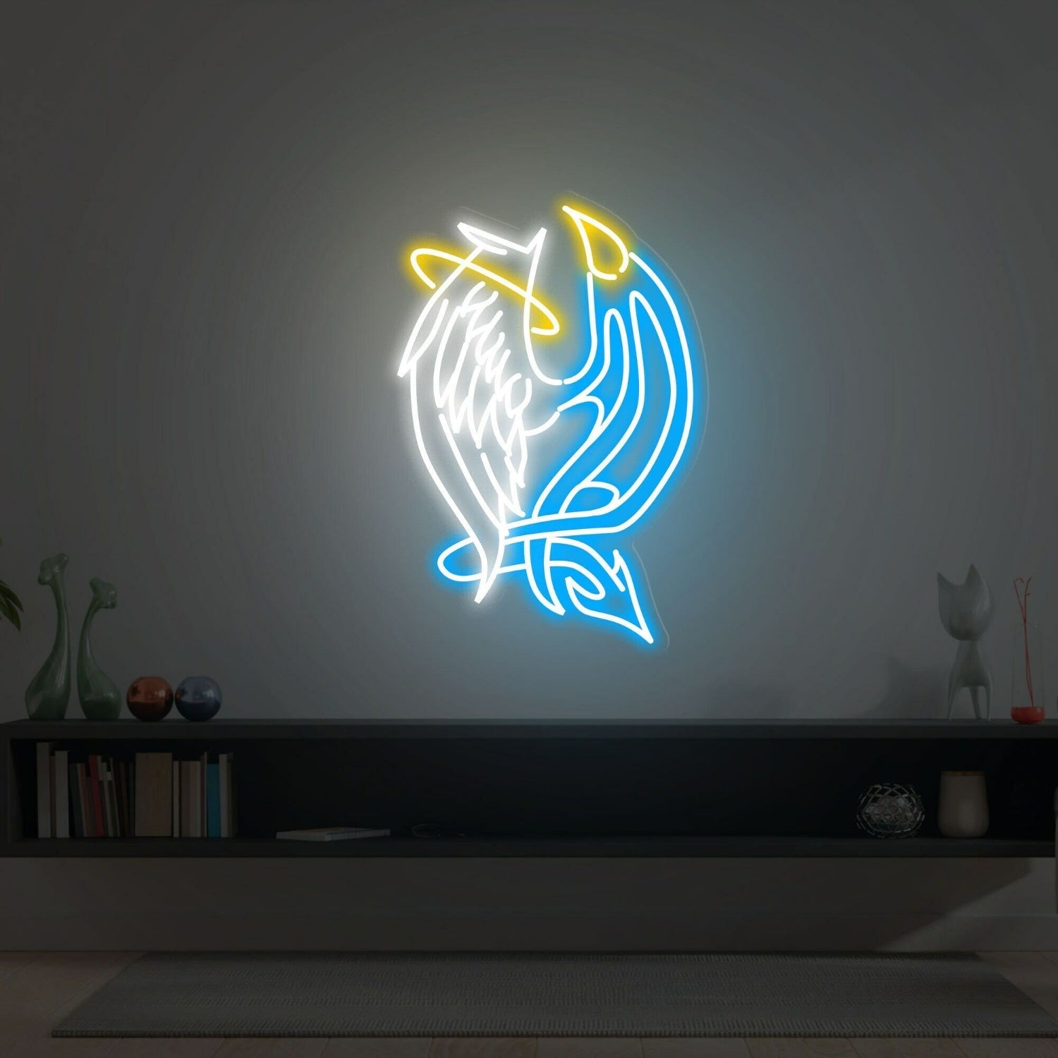 Devil And Angel Led Neon Sign Led Neon Light For Bar - Shineneon