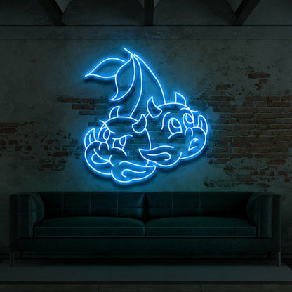 Devil Cherries For Tattoo Studio Led Neon Sign For Edgy And Artistic Spaces | Shineneon
