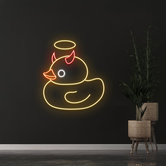 Devil Duck Neon Light