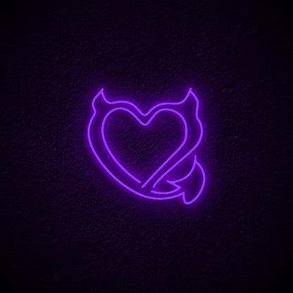 Devil Heart Neon Sign For Bold Decor | Shineneon