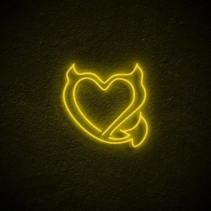 Devil Heart Neon Sign For Bold Decor | Shineneon