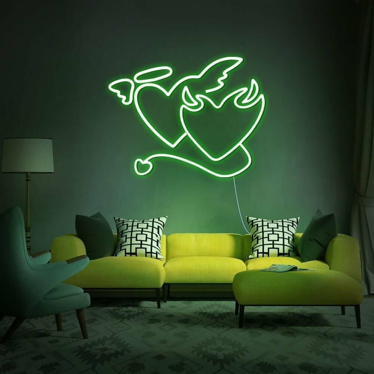 Devil Hearts Neon Sign | Shineneon