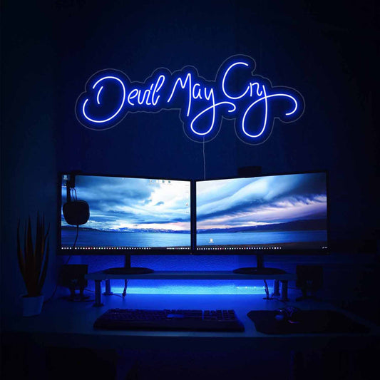 Devil May Cry Game Wall Art Led Neon Sign For Game Room