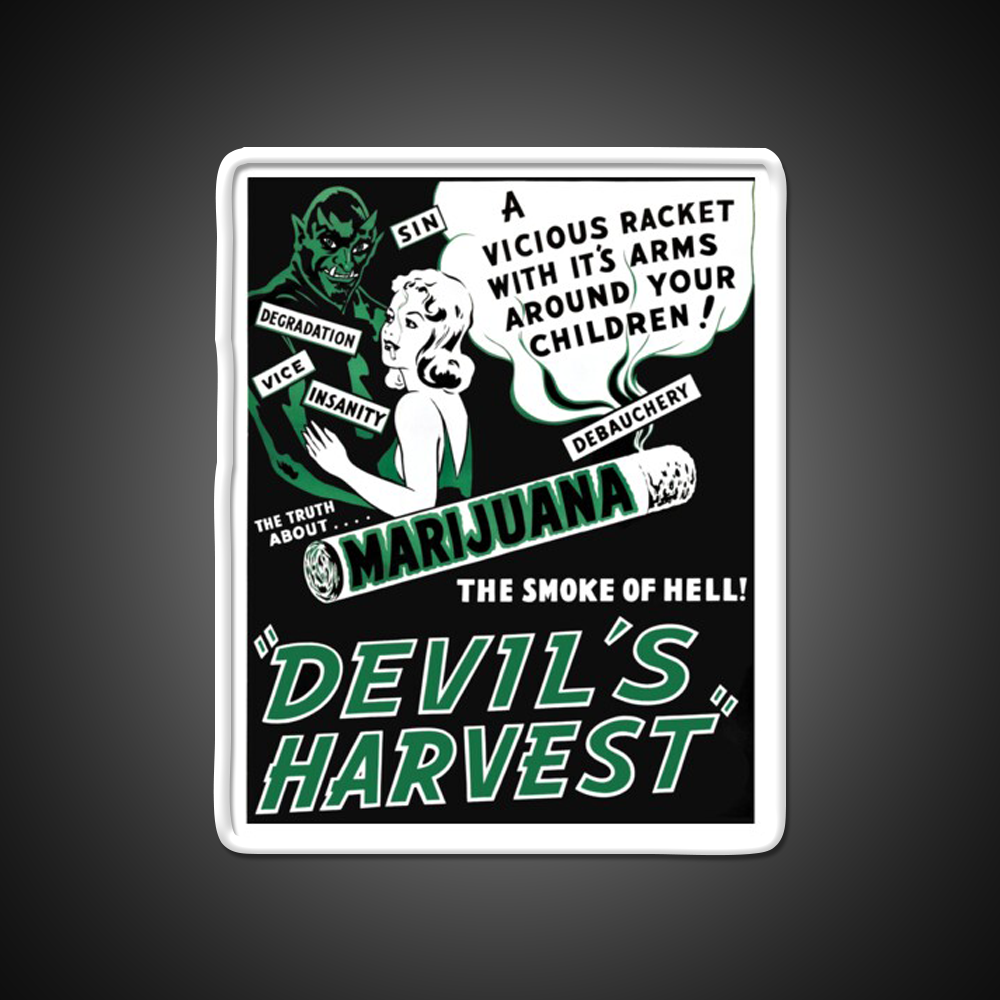 Devils Harvest Hemp Inspired Green Leaf Led Neon Sign Rgb Color - LED neon sign view 11