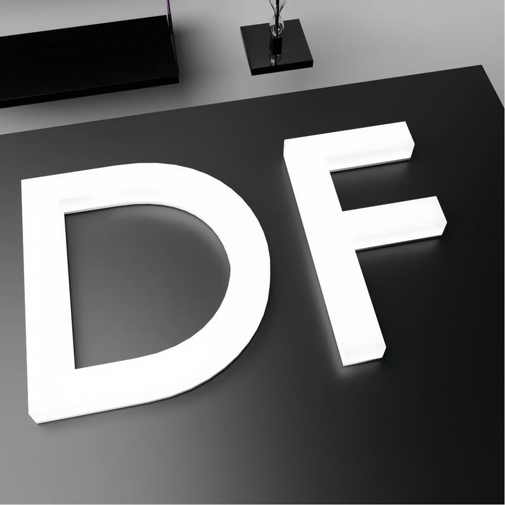 Df 3D Frontlit And Backlit Channel Letter Led Light Sign - Shineneon