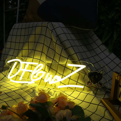 Dflawz Yellow Led Neon Sign - Shineneon