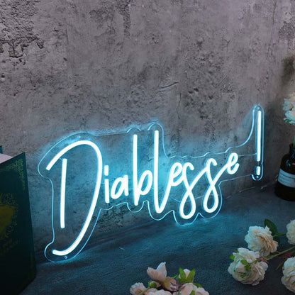 Diablesse Blue Led Neon Sign - Shineneon