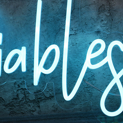 Diablesse Blue Led Neon Sign - Shineneon
