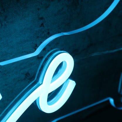 Diablesse Blue Led Neon Sign - Shineneon