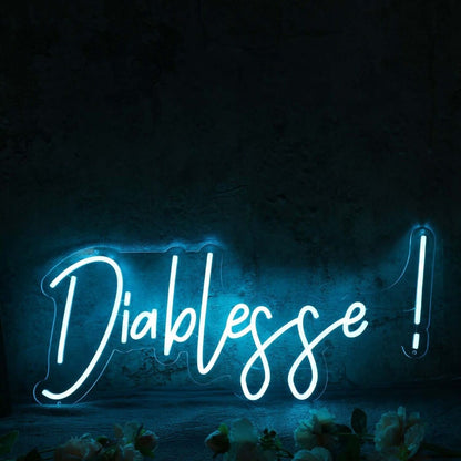 Diablesse Blue Led Neon Sign - Shineneon