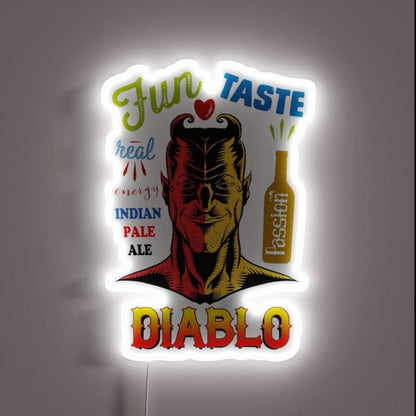 Diablo Indian Pale Ale Beer Rgb Led Neon Sign - Shineneon