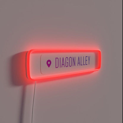 Diagon Alley Geotag Rgb Led Neon Sign - Shineneon
