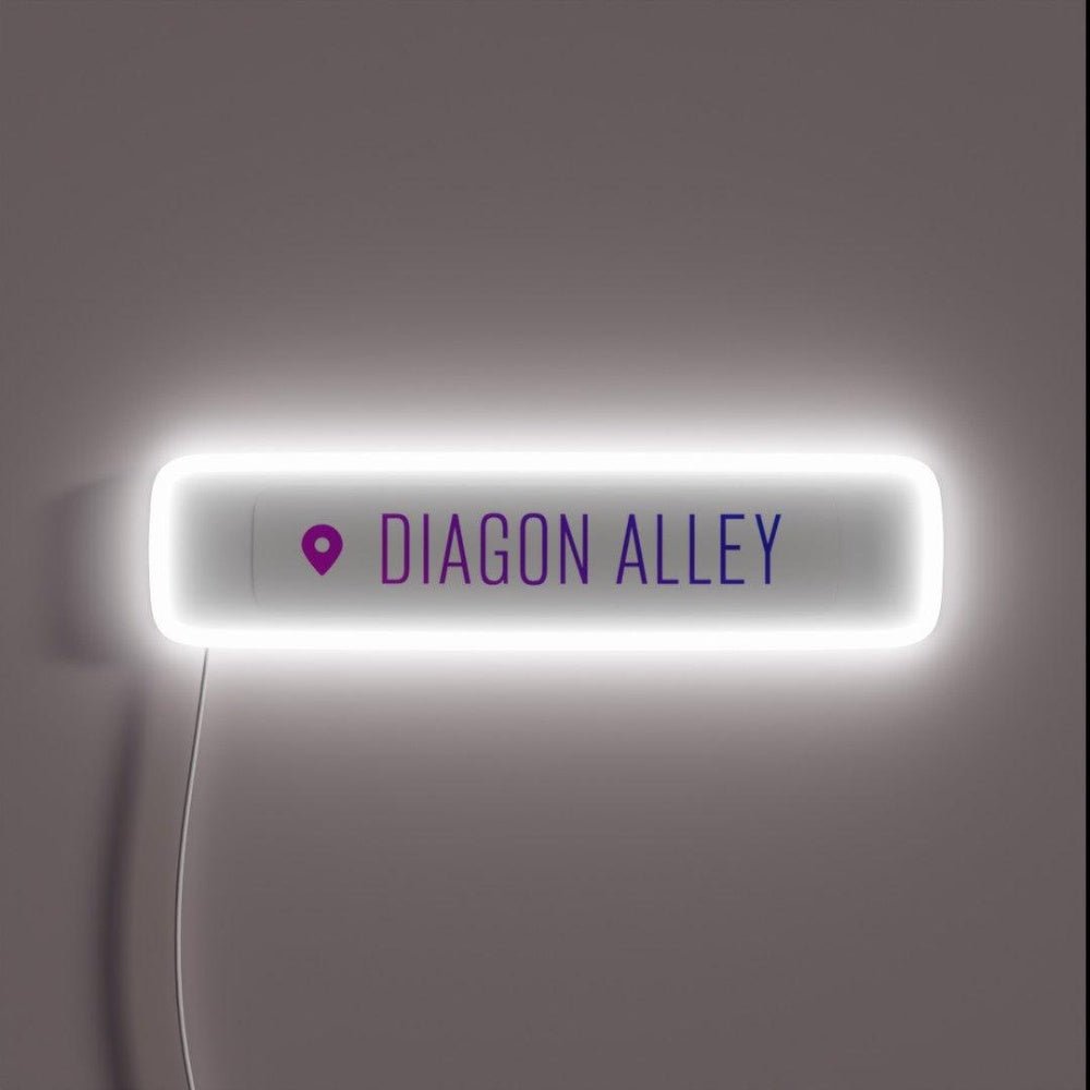 Diagon Alley Geotag Rgb Led Neon Sign - Shineneon